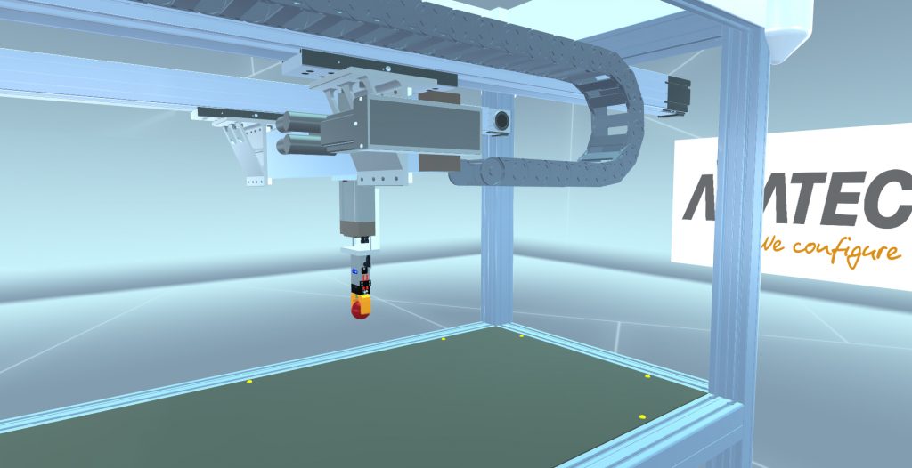 Auf der Hannover Messe 2018 zeigte Acatec den Web 3D-Showroom. Konstrukteure von Bosch Rexroth können damit einfach Mehrachs-Linearsysteme entwickeln. Sie konfigurieren dabei den gewünschten Greif-Roboter mit wenigen Klicks und Einstellungen: Alle Veränderungen sind sofort sichtbar – in Echtzeit lässt sich die Auslegung verändern – und im virtuellen Raum anschauen.