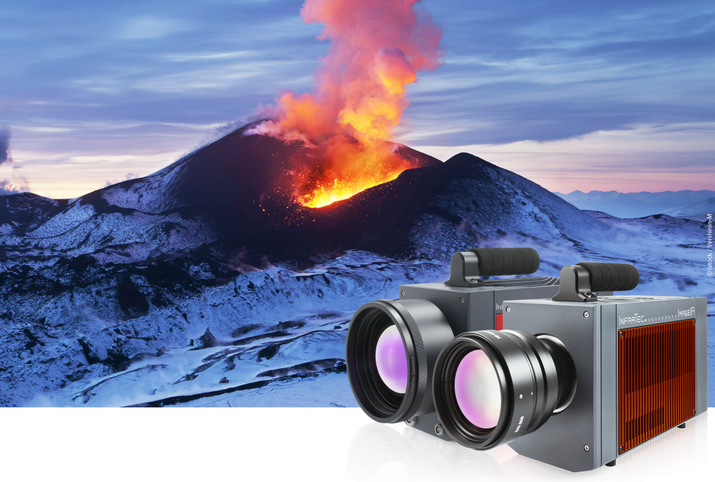 Mit der Wärmebildkamera ImageIR 8300 hp lassen sich Aufnahmen mit einer Temperaturspanne von bis zu 1.500K im Vollbild mit 640x512 IR?Pixeln und einer zeitliche Auflösung von 350Hz erstellen.