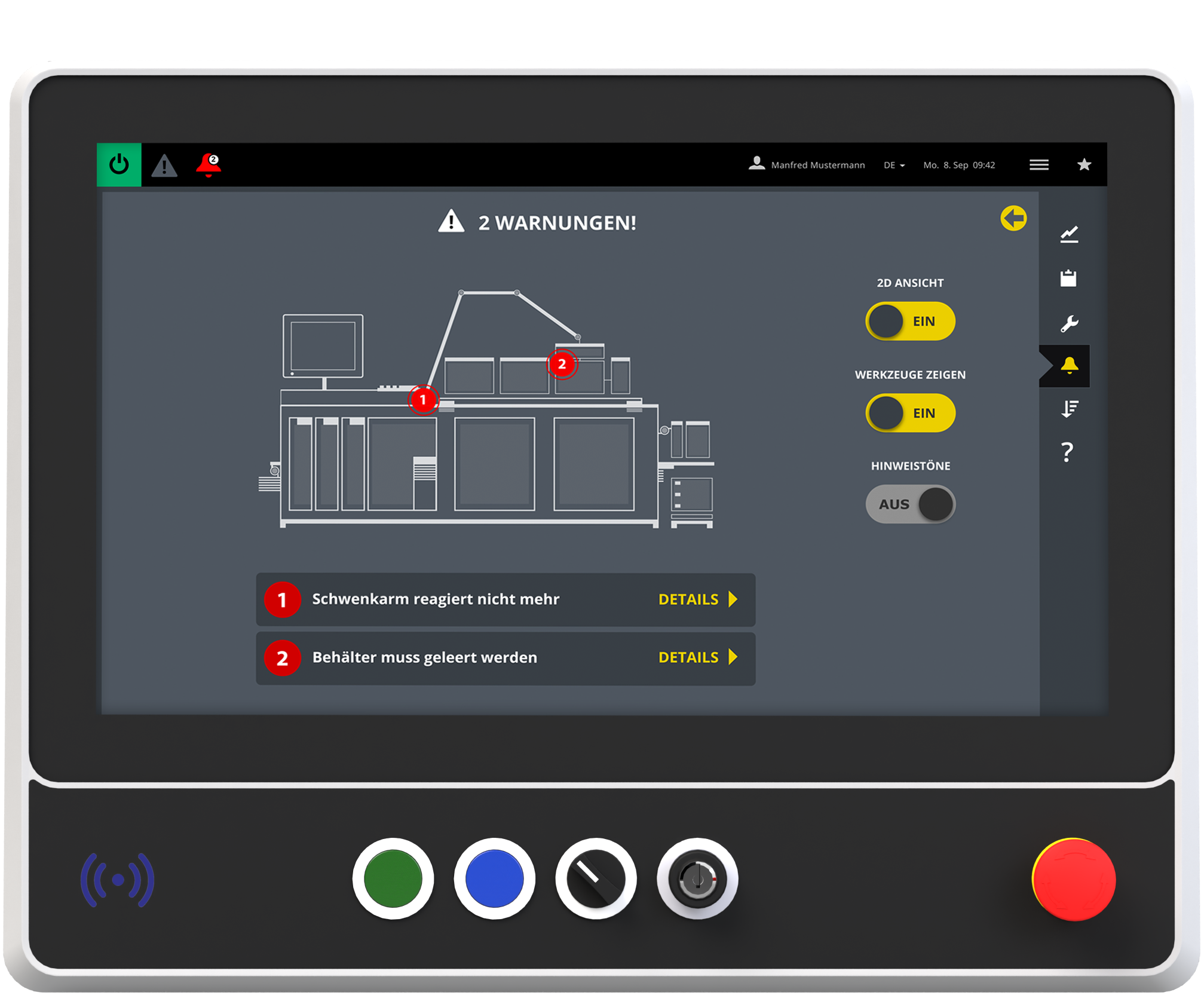 Operator Terminal mit Bedienkonsole